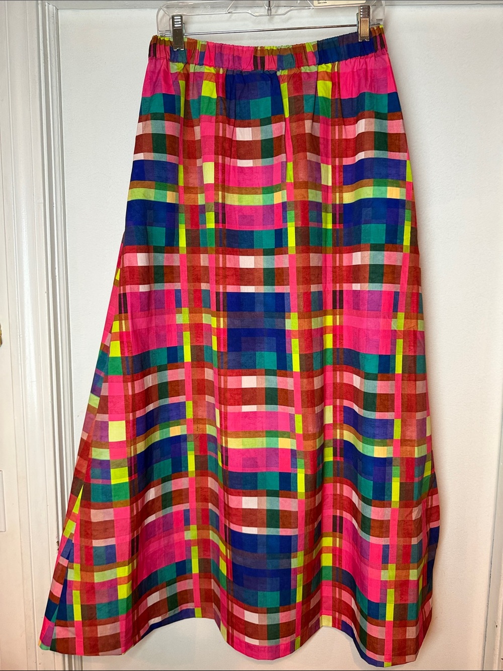Alden Adair Multicolor Circus Plaid Maxi Skirt - Pink, Blue, Green - Picture 7 of 7